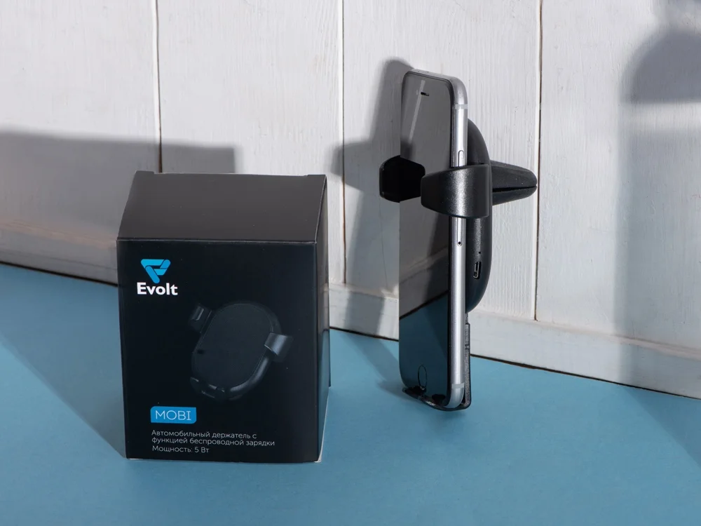 Автомобильное беспроводное зарядное устройство «Mobi», черный - фото 9