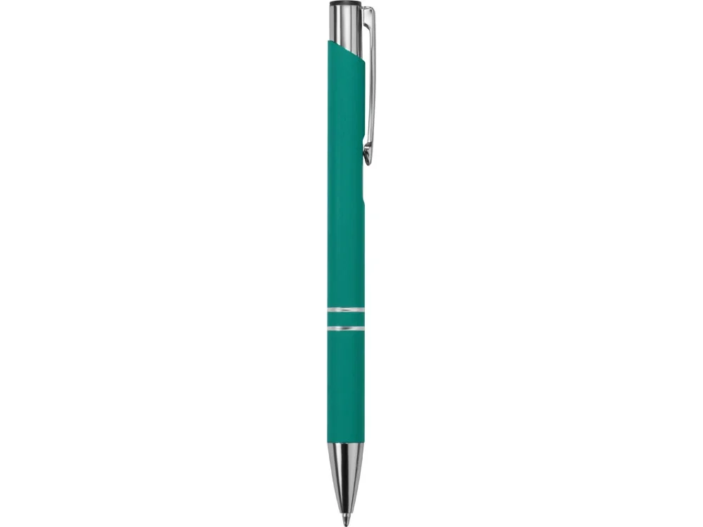 Ручка металлическая шариковая Legend Gum soft-touch бирюзовый - фото 3