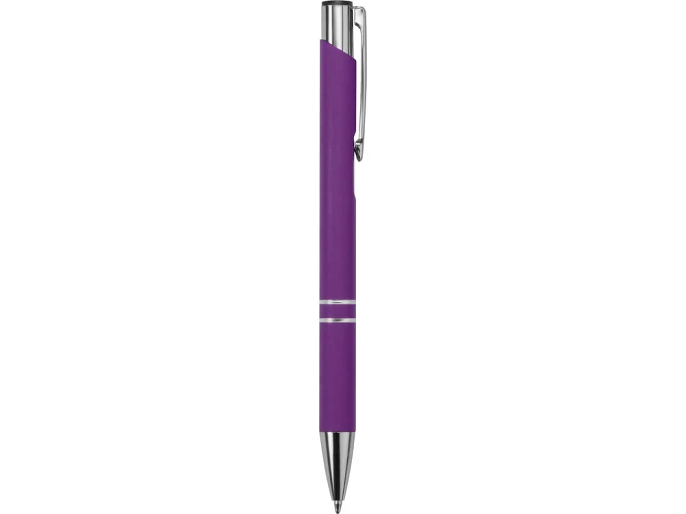Ручка металлическая шариковая Legend Gum soft-touch фиолетовый - фото 3