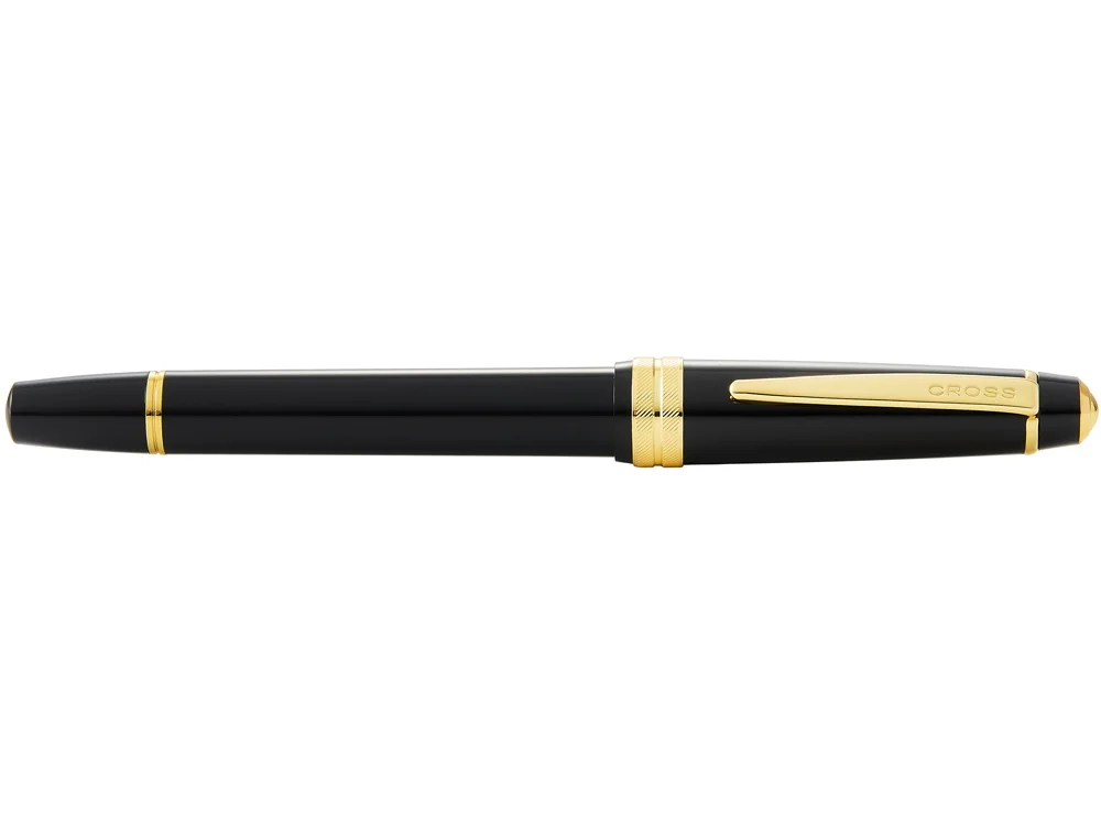 Ручка перьевая Bailey Ligh Polished Black Resin and Gold Tone перо F черный/золотистый - фото 4