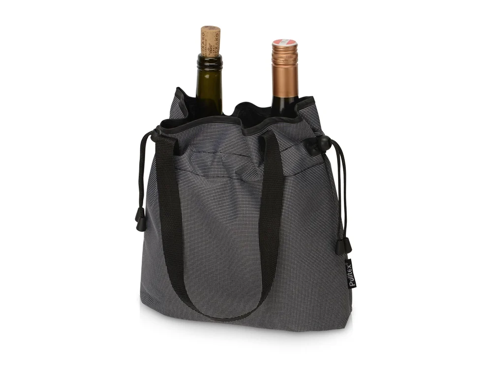 Охладитель для двух бутылок вина To go 2 bottle черный темно-серый