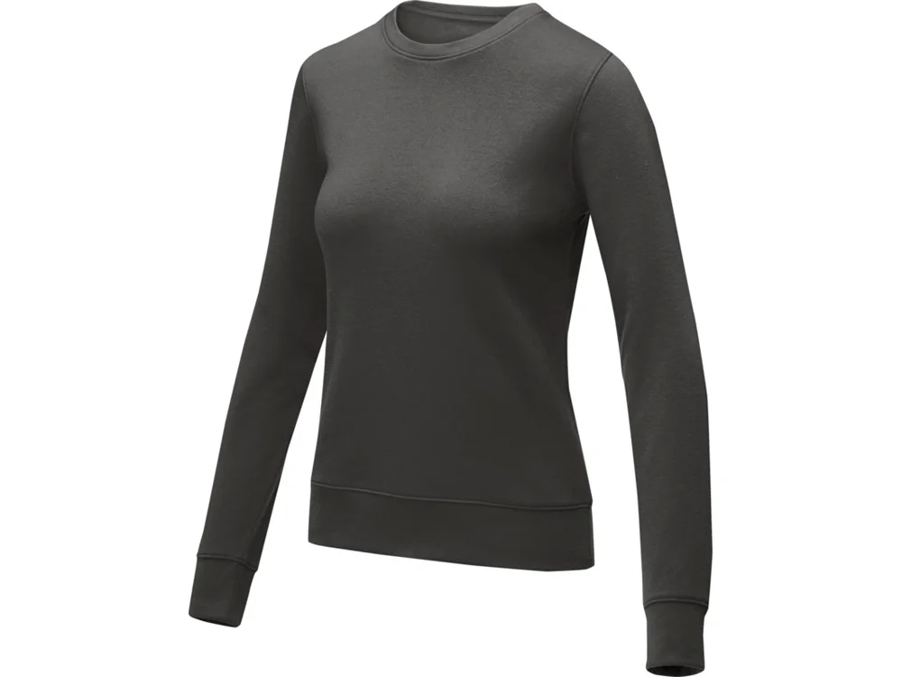 Свитер с круглым вырезом Zenon женский темно-серый 2XL - фото 1