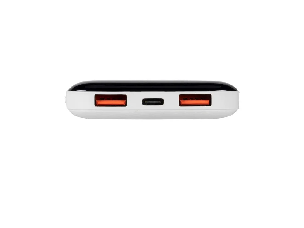 Внешний аккумулятор с дисплеем 10000 mAh белый - фото 6