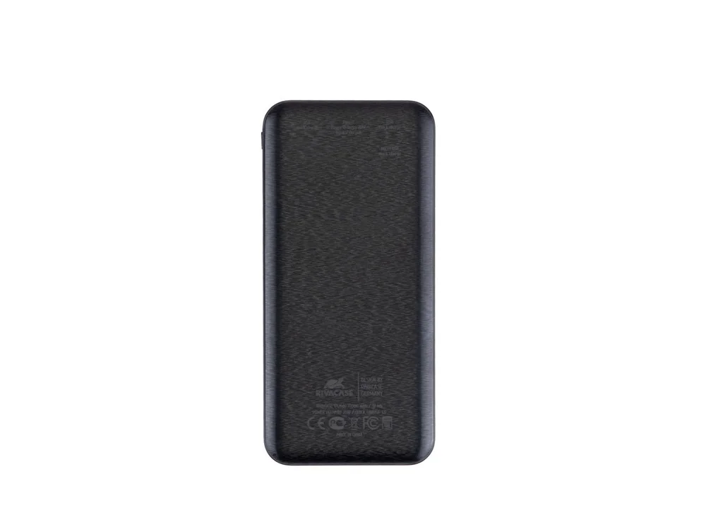 Внешний аккумулятор с дисплеем 10000 mAh черный - фото 2