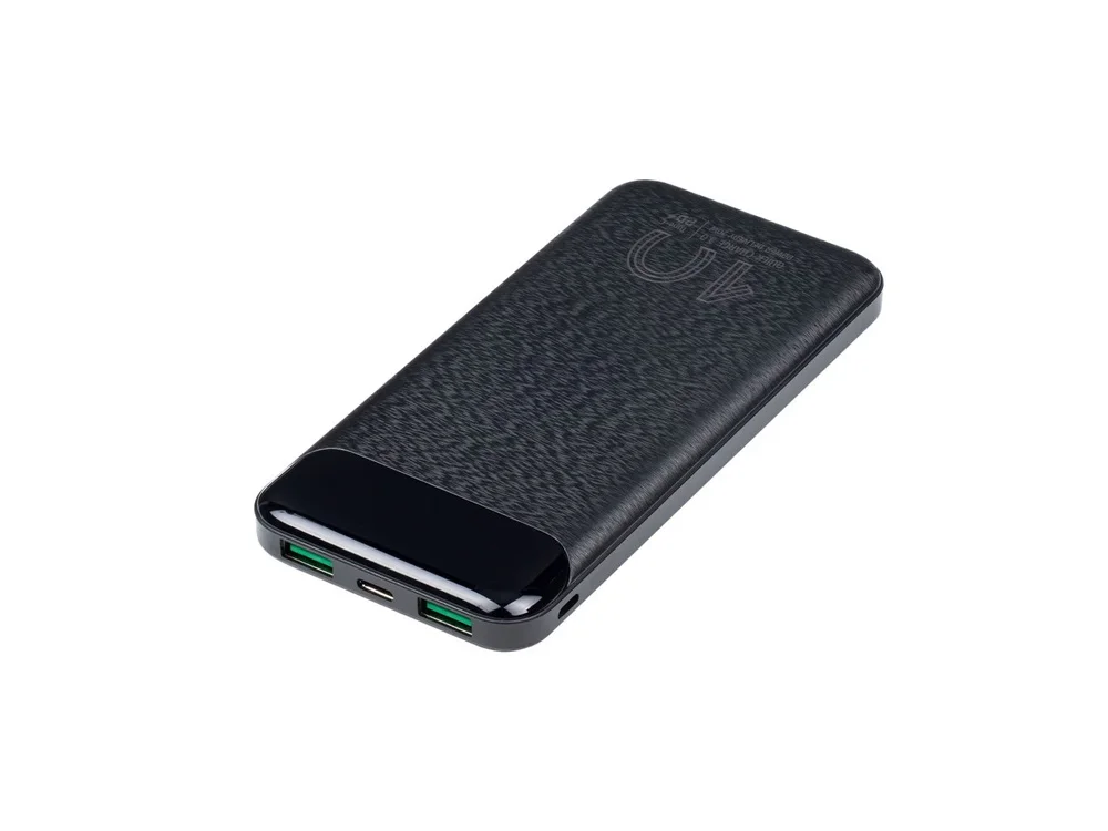 Внешний аккумулятор с дисплеем 10000 mAh черный - фото 7
