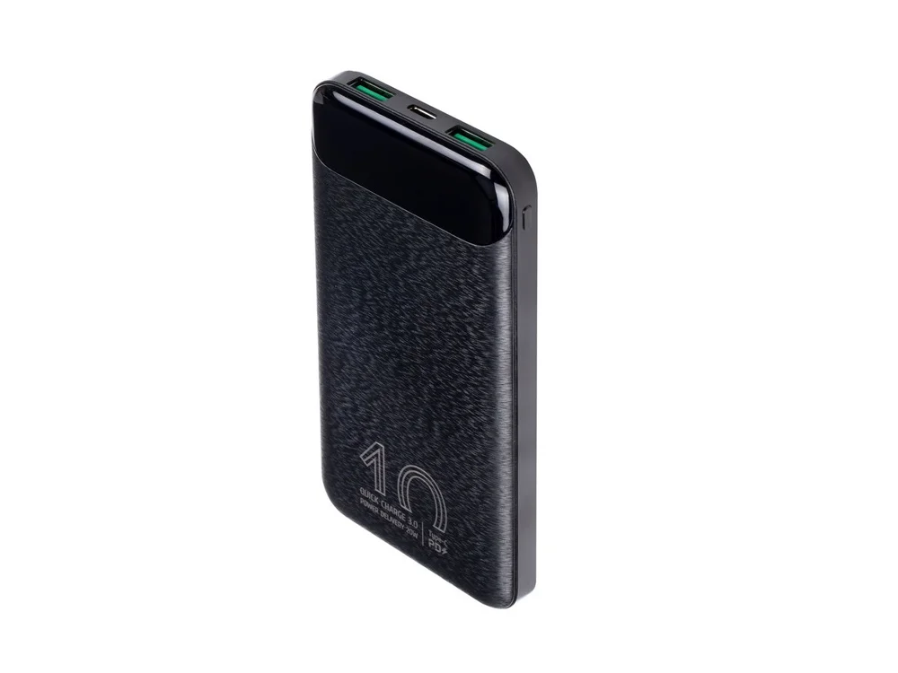 Внешний аккумулятор с дисплеем 10000 mAh черный - фото 9