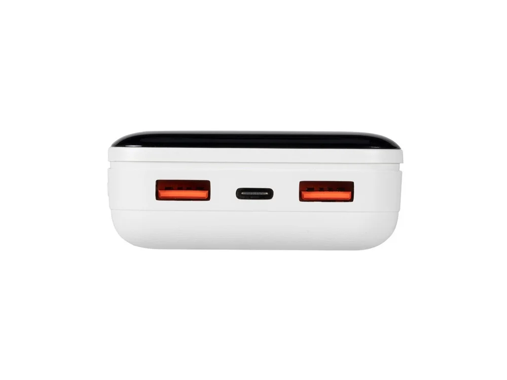 Внешний аккумулятор с дисплеем 20000 mAh белый - фото 5