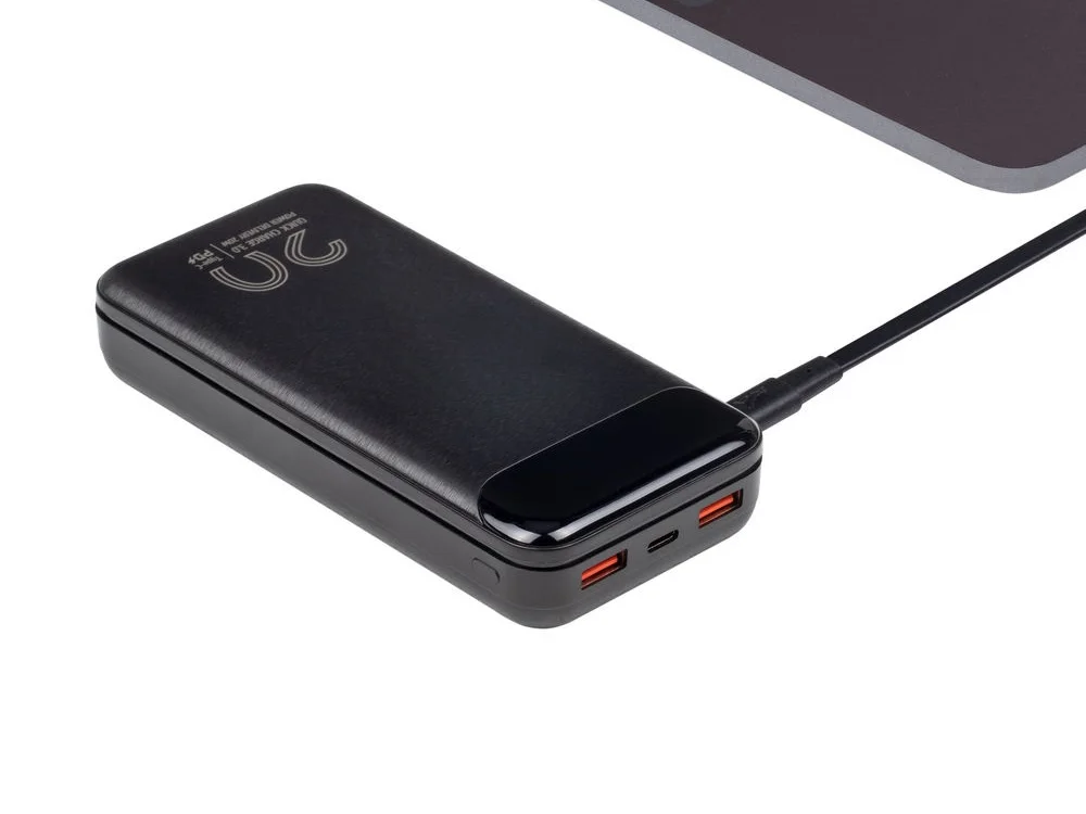 Внешний аккумулятор с дисплеем 20000 mAh черный - фото 11