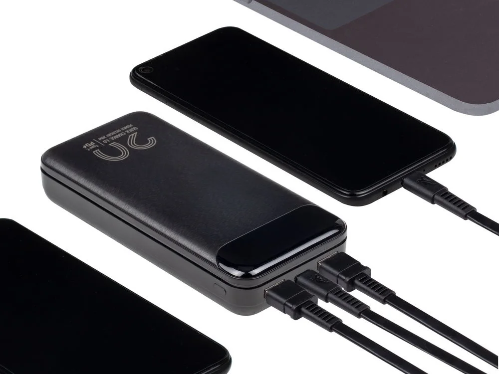 Внешний аккумулятор с дисплеем 20000 mAh черный - фото 13