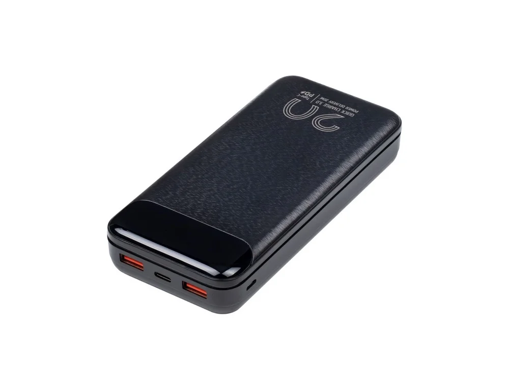 Внешний аккумулятор с дисплеем 20000 mAh черный - фото 7