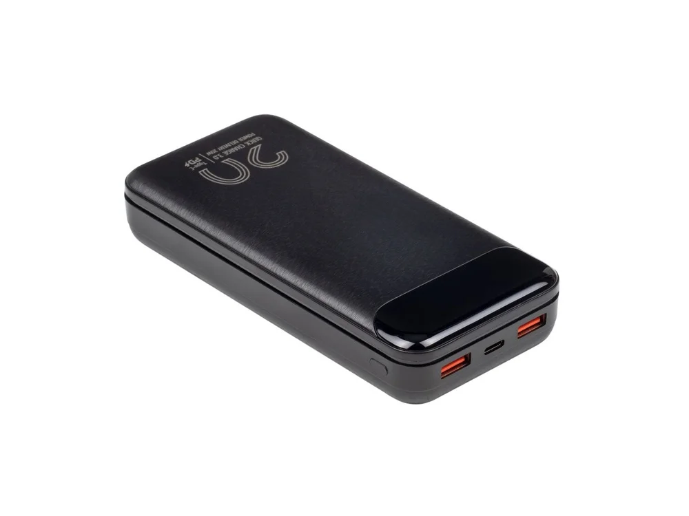 Внешний аккумулятор с дисплеем 20000 mAh черный - фото 8