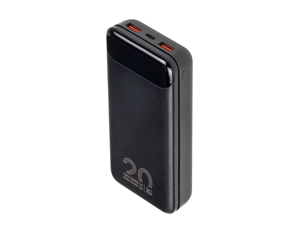 Внешний аккумулятор с дисплеем 20000 mAh черный - фото 9