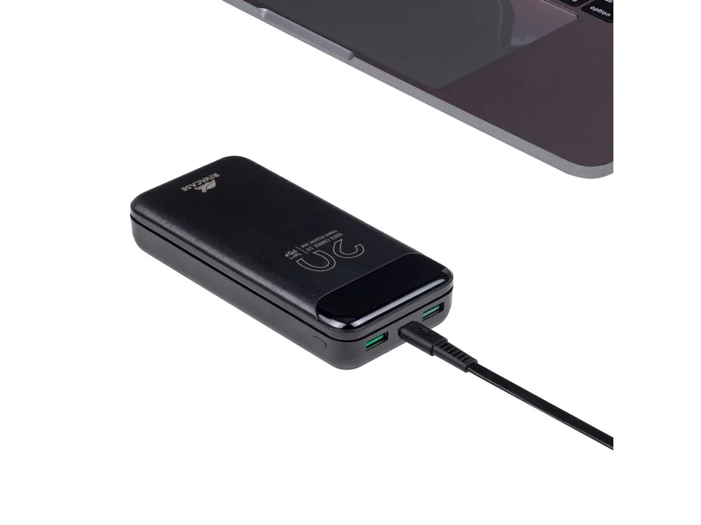 Внешний аккумулятор с дисплеем 20000 mAh черный - фото 10