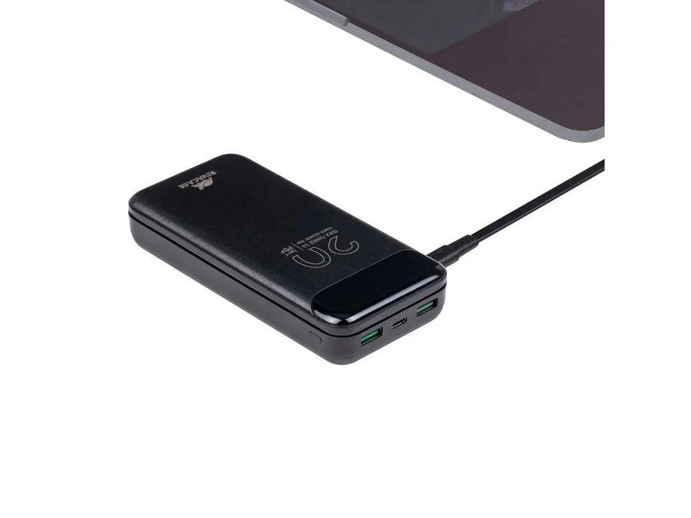 Внешний аккумулятор с дисплеем 20000 mAh черный - фото 11