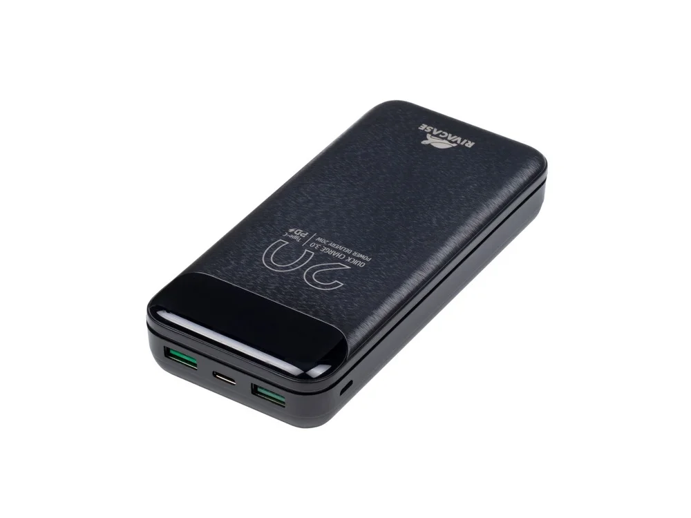 Внешний аккумулятор с дисплеем 20000 mAh черный - фото 7