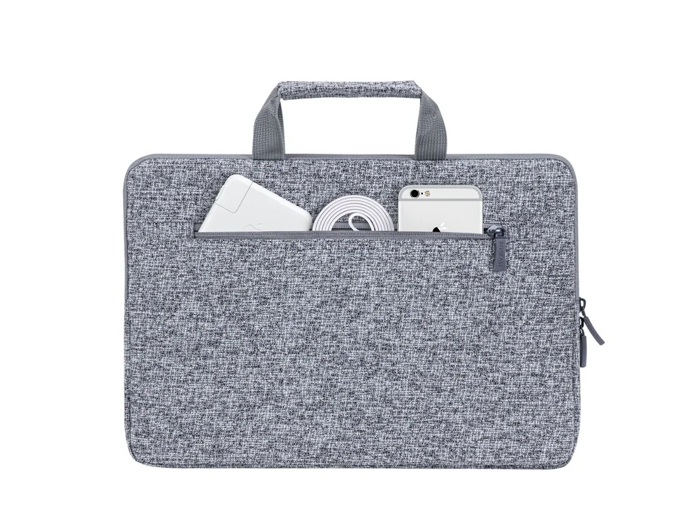 Чехол для ноутбука 13.3 серый меланж - фото 3