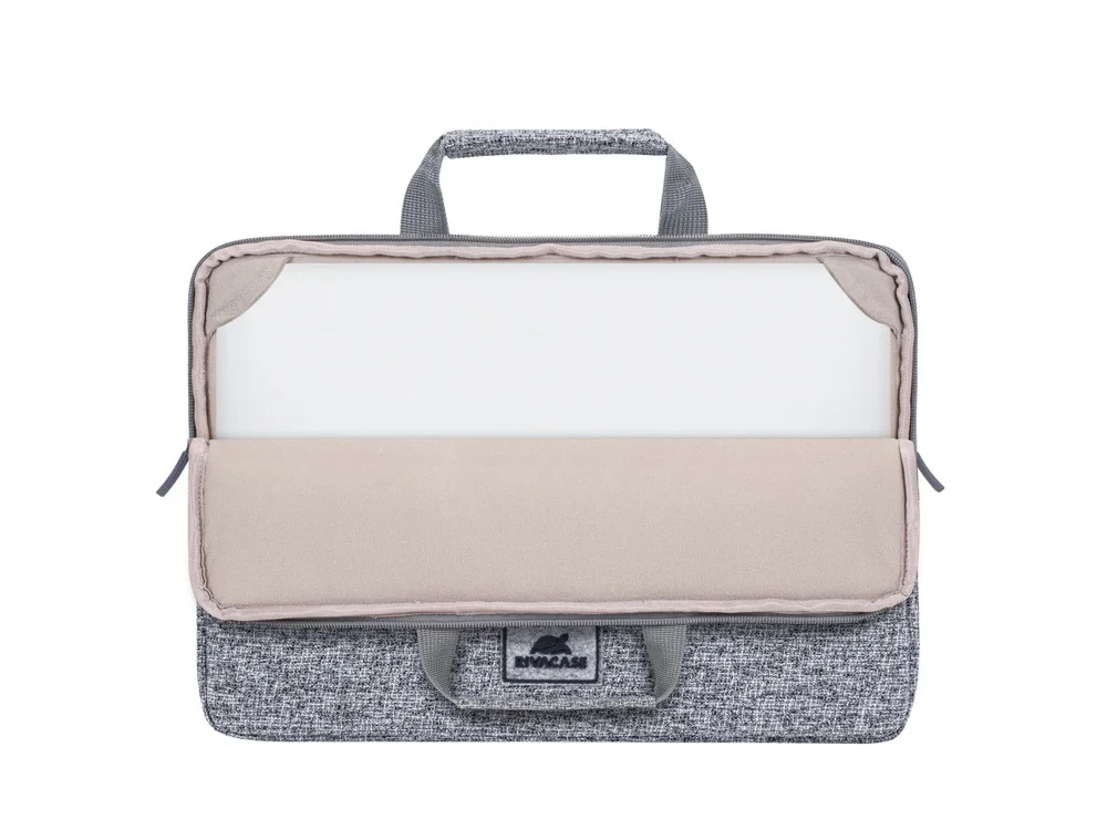 Чехол для ноутбука 13.3 серый меланж - фото 4