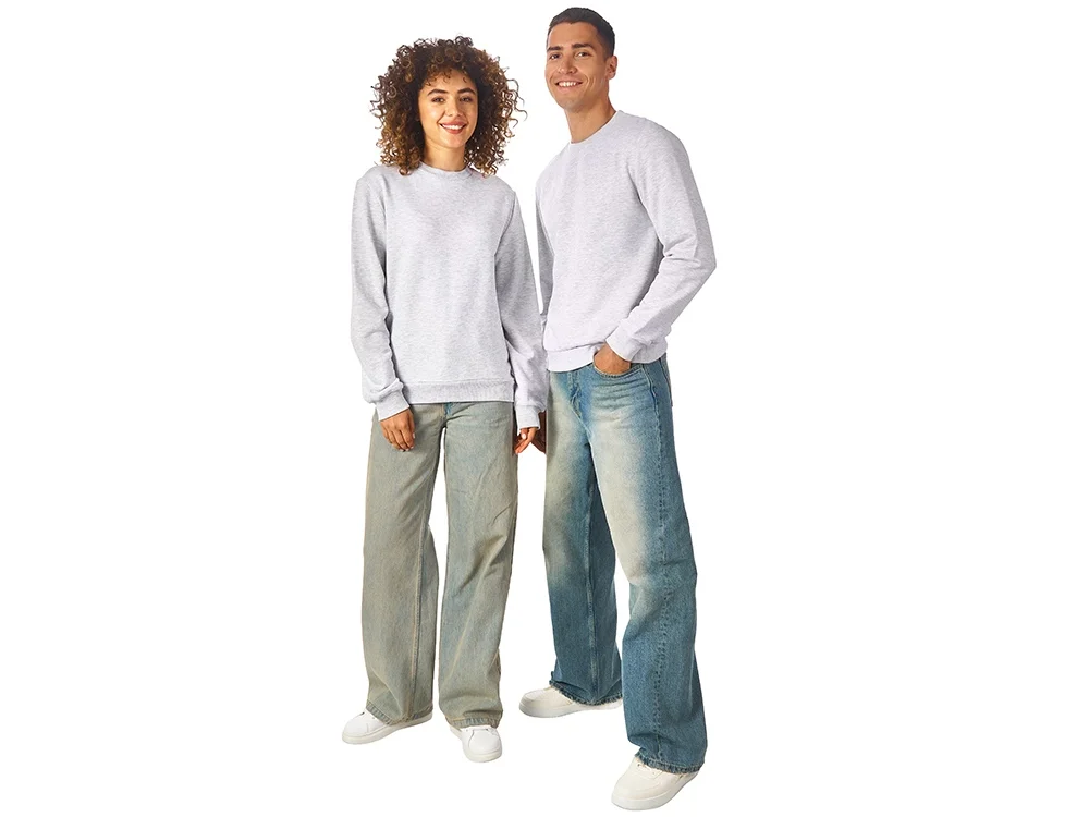 Свитшот Monaco унисекс белый меланж L - фото 6