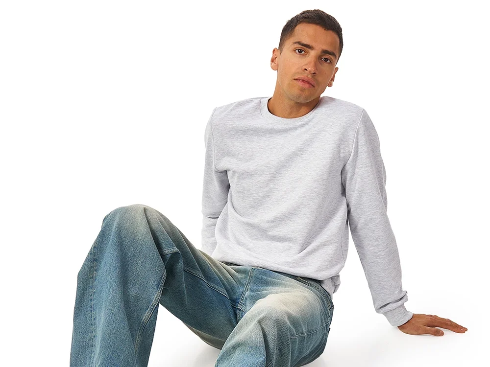 Свитшот Monaco унисекс белый меланж 3XL - фото 3