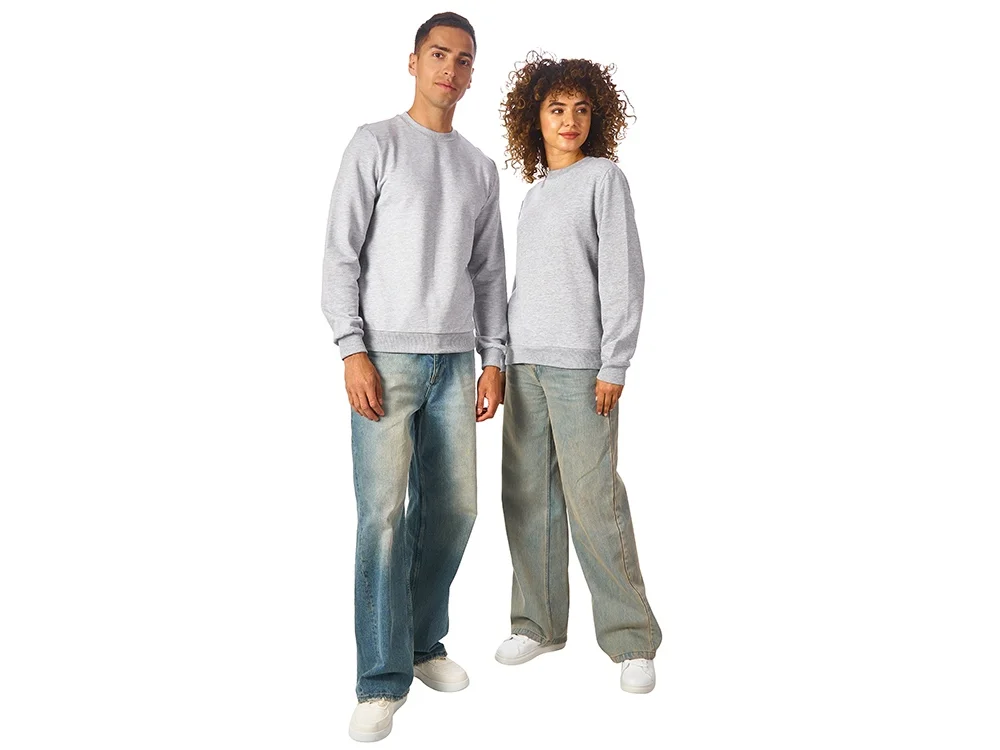 Свитшот Monaco унисекс серый меланж 3XL - фото 6