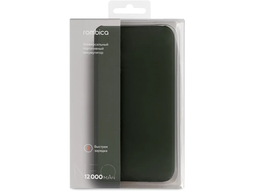 Внешний аккумулятор NEO NS120G Quick 12000 mAh темно-зеленый - фото 6