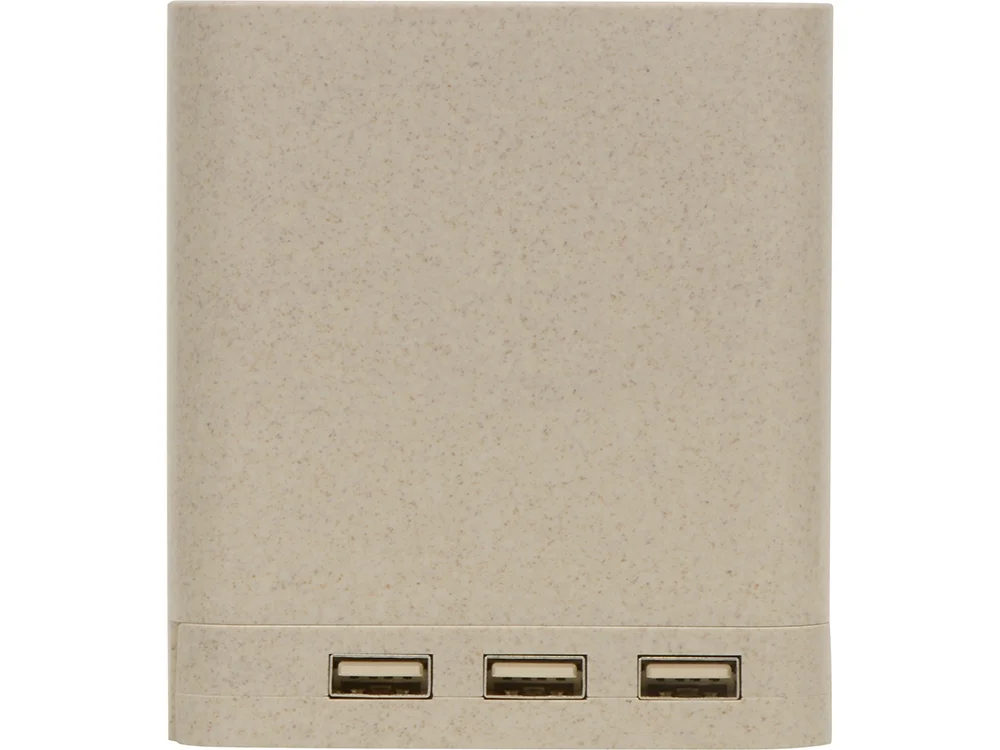 Настольный органайзер Cubic с функциями USB-хаба и беспроводной зарядки натуральный - фото 7