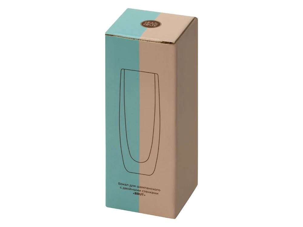 Бокал для шампанского с двойными стенками Brut прозрачный 150 мл - фото 5