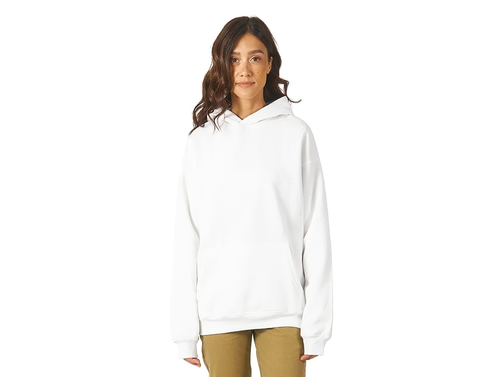 Толстовка с капюшоном оверсайз Berlin унисекс белый - фото 4