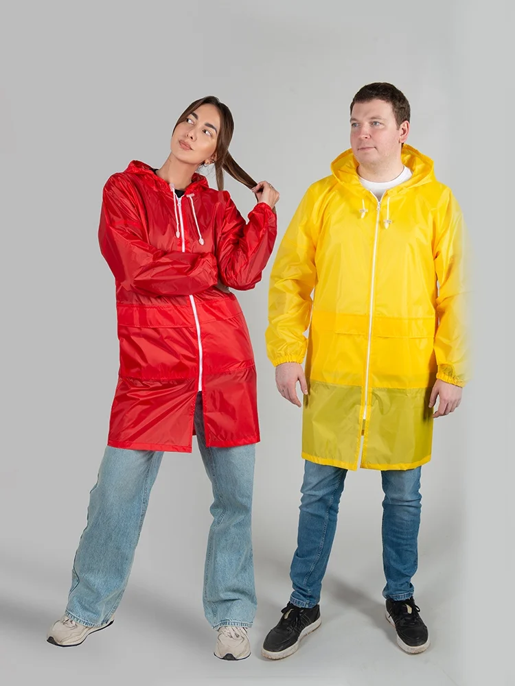 Дождевик Sunny gold с чехлом и проклеенными швами синий классический M/L - фото 7