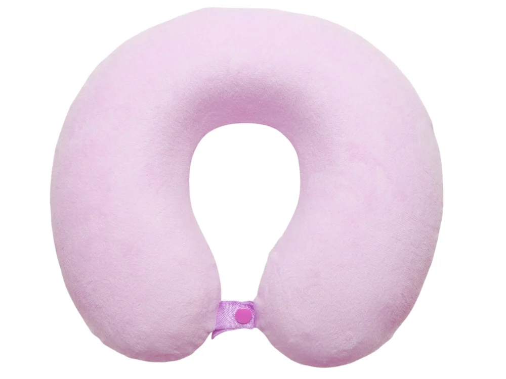 Подушка для путешествий с эффектом памяти Basic розовый - фото 2