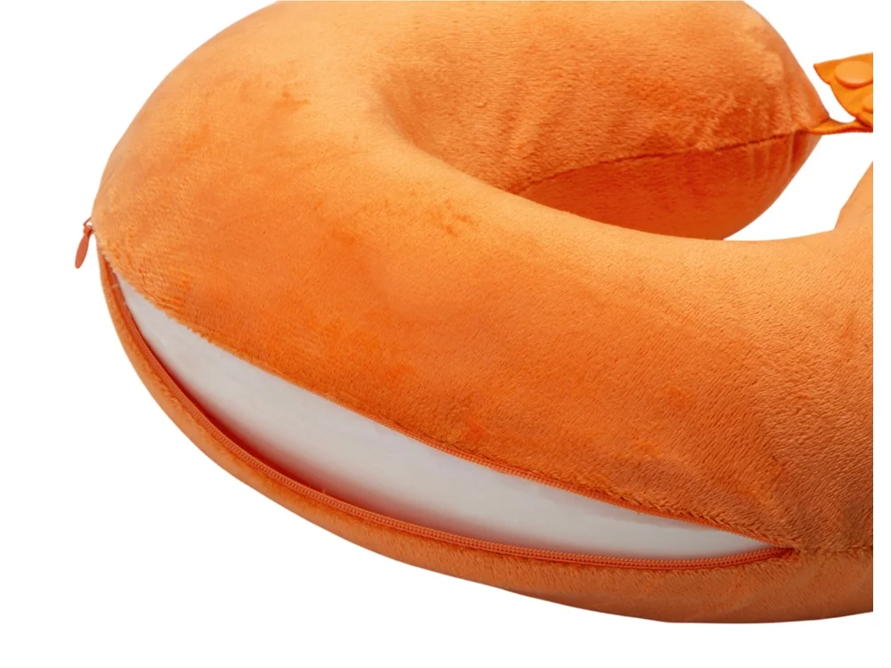 Подушка для путешествий с эффектом памяти Basic оранжевый - фото 3