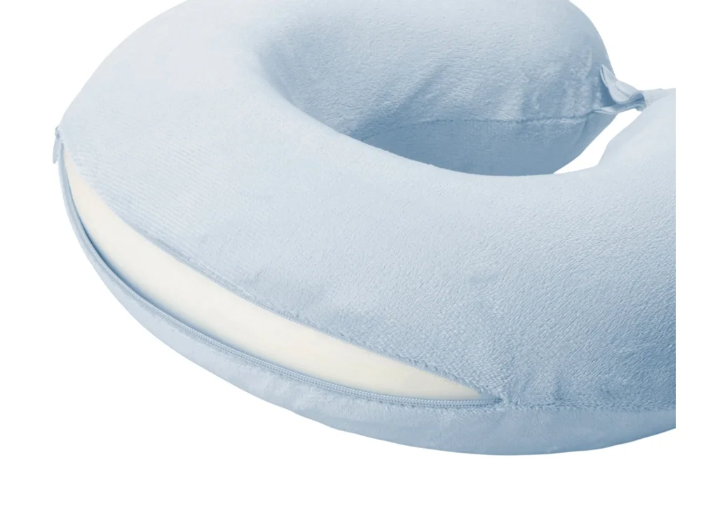 Подушка для путешествий с эффектом памяти Basic небесно-голубой - фото 3