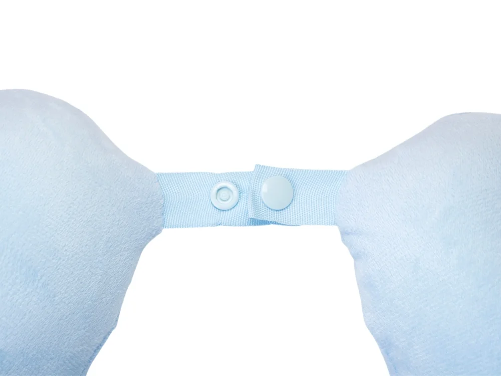 Подушка для путешествий с эффектом памяти Basic небесно-голубой - фото 4