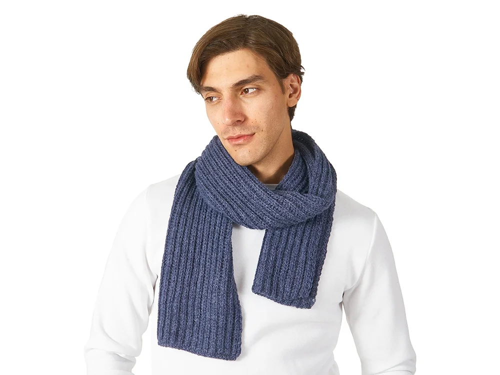 Шарф Nordend темно-синий меланж - фото 2