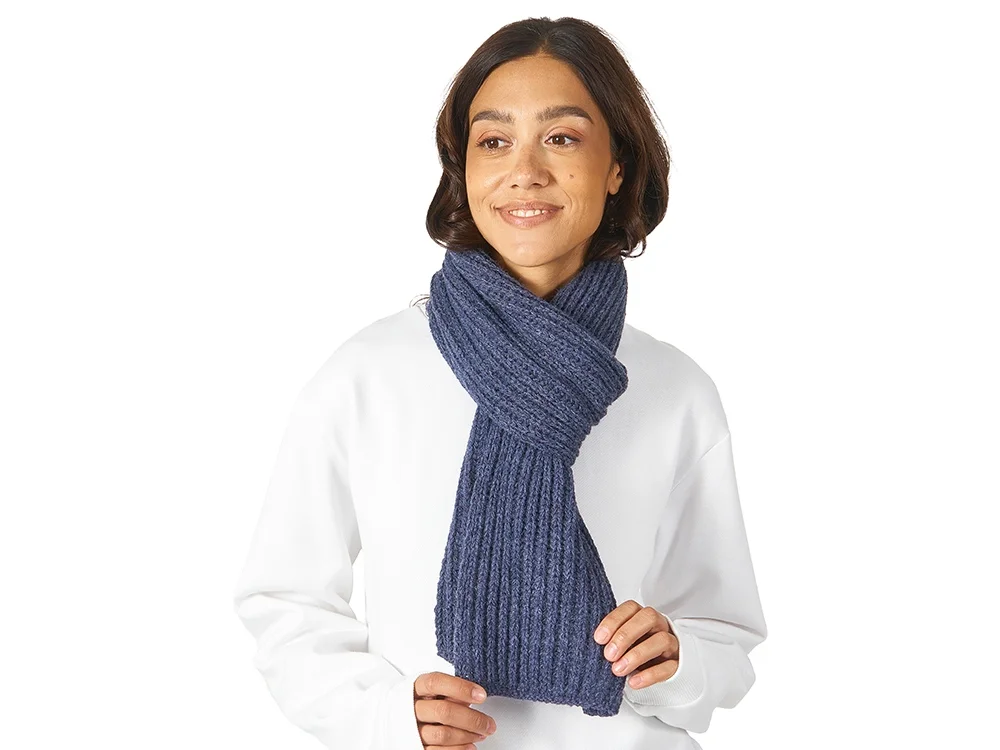 Шарф Nordend темно-синий меланж - фото 3