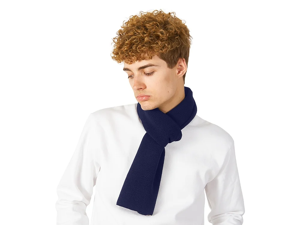 Шарф Dunant синий нэйви - фото 2