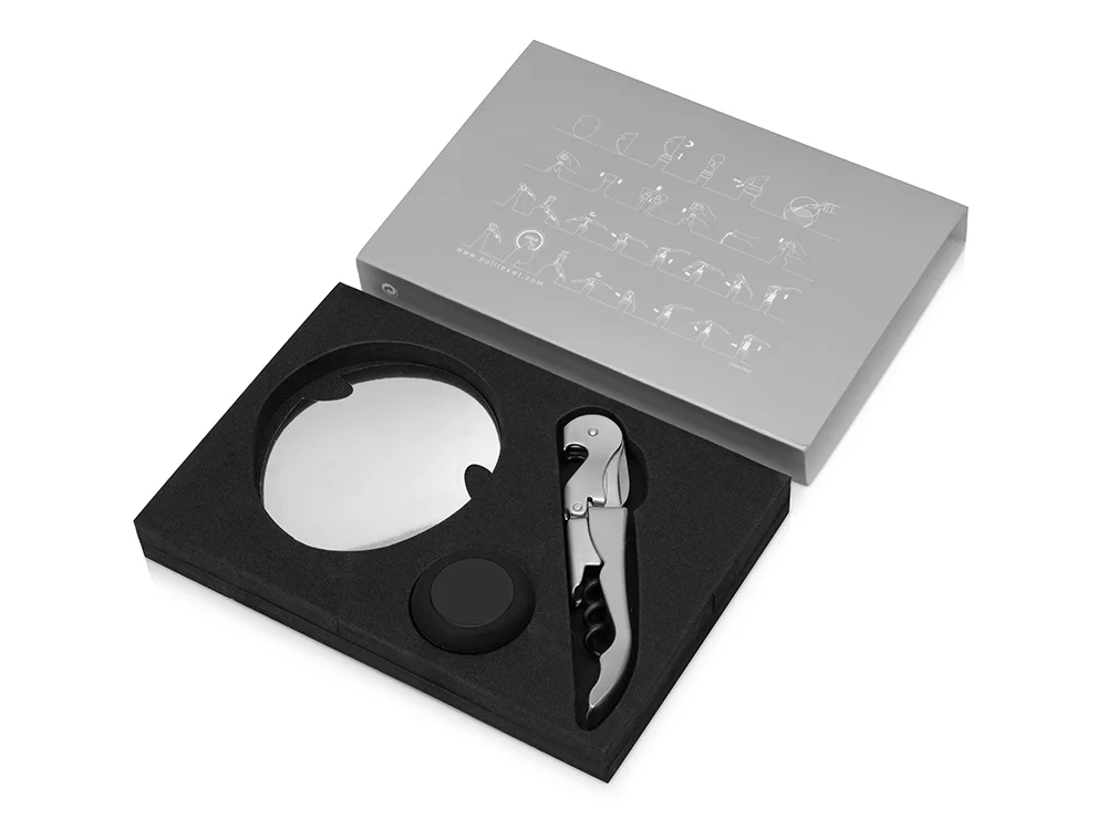 Набор аксессуаров для вина Nigota серебристый черный - фото 2