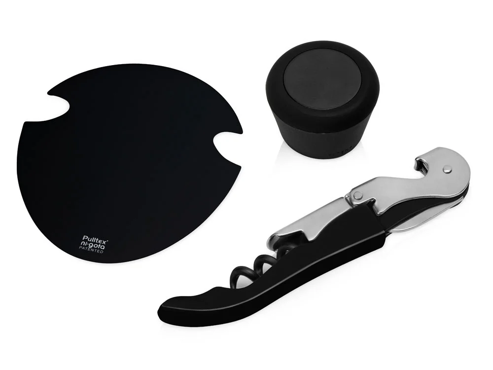 Набор аксессуаров для вина Nigota черный/серебристый