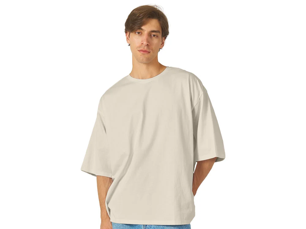 Футболка оверсайз Berlin унисекс бежевый XS-S - фото 2