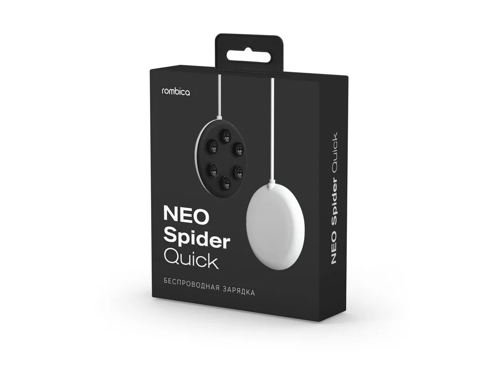 Беспроводное зарядное устройство NEO Spider Quick белый/черный - фото 4