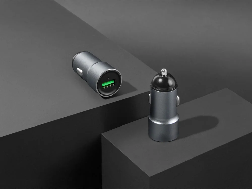 Автомобильное зарядное устройство Auto MC08 Quick 18Вт серый металлик - фото 6