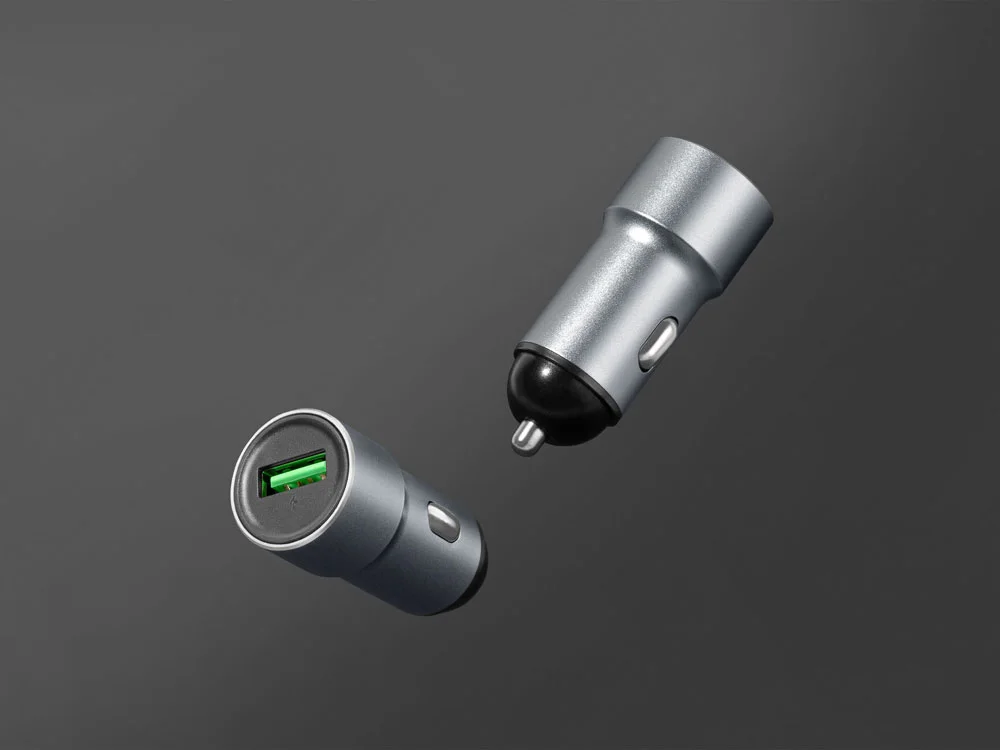 Автомобильное зарядное устройство Auto MC08 Quick 18Вт серый металлик - фото 7