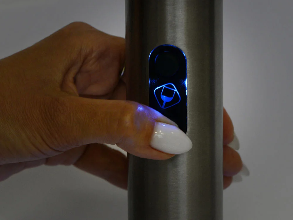 Набор аксессуаров для вина с электрическим штопором Sicilia черный серебристый прозрачный - фото 5