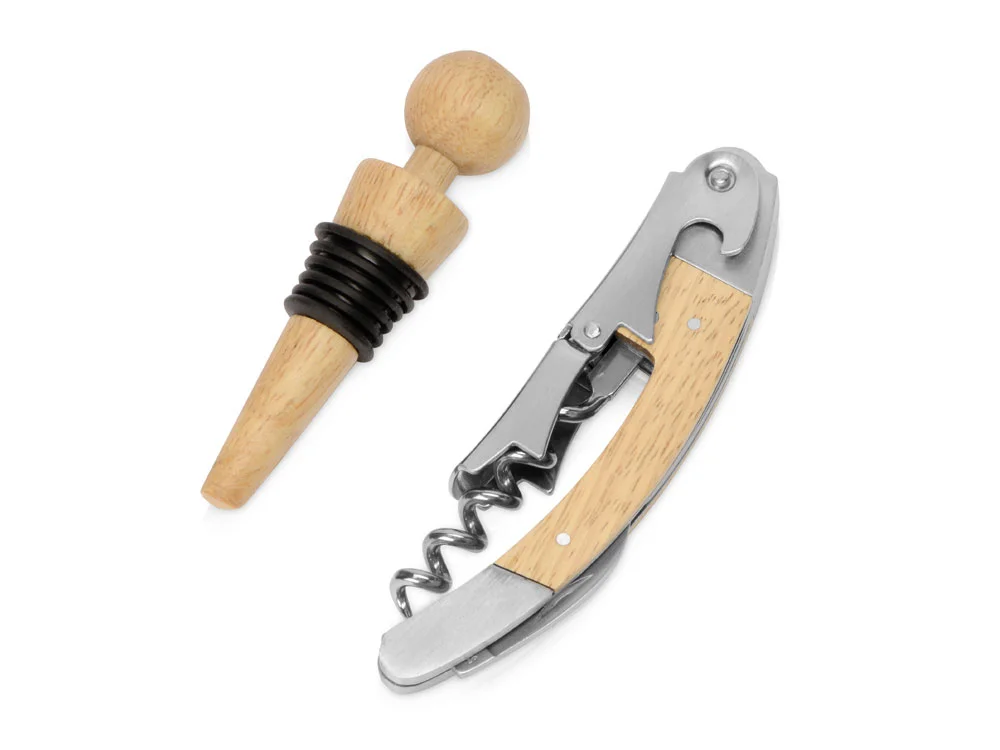 Набор аксессуаров для вина Provence натуральный/черный/серебристый - фото 2