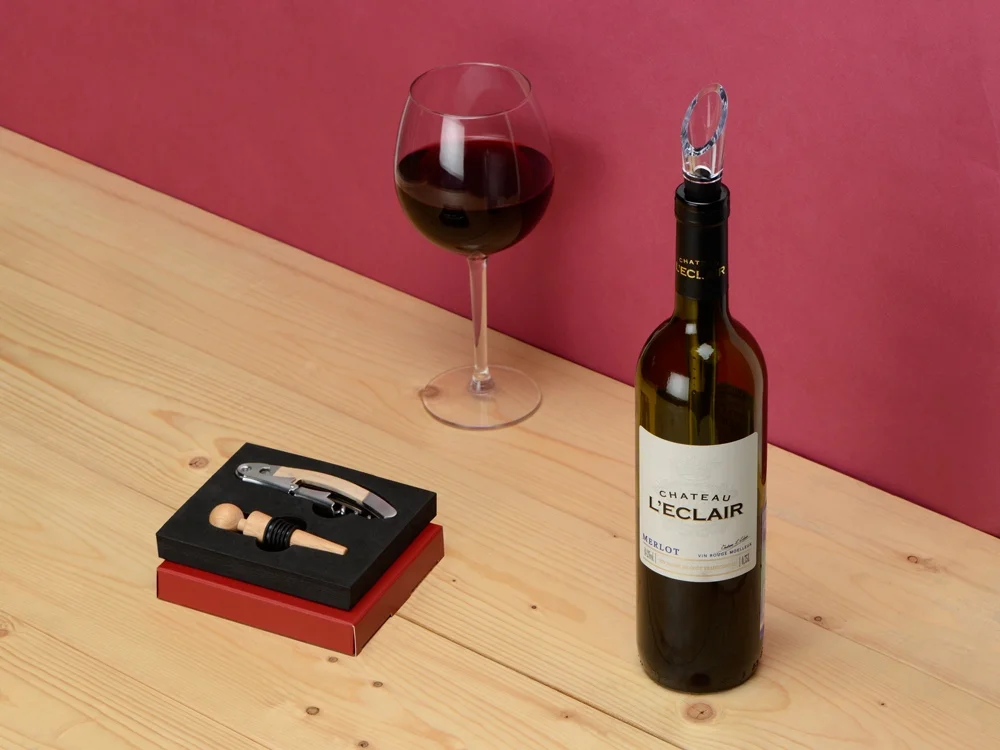 Набор аксессуаров для вина Provence натуральный/черный/серебристый - фото 9