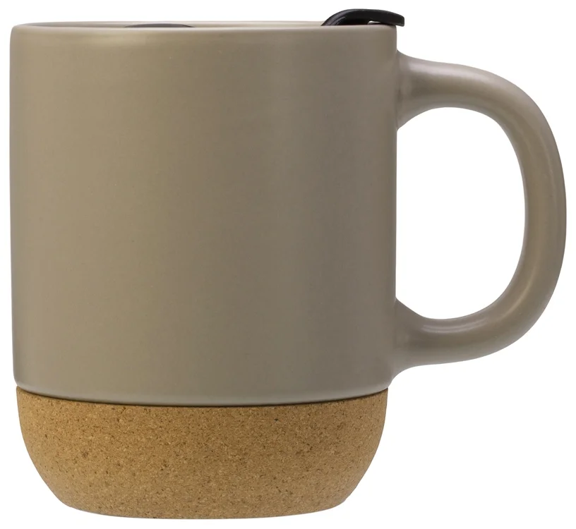 Кружка с пробковым дном и крышкой Denpasar бежевый 400 мл - фото 5