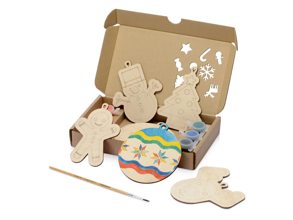 Подарочный набор для раскрашивания Christmas Toys натуральный - фото 4