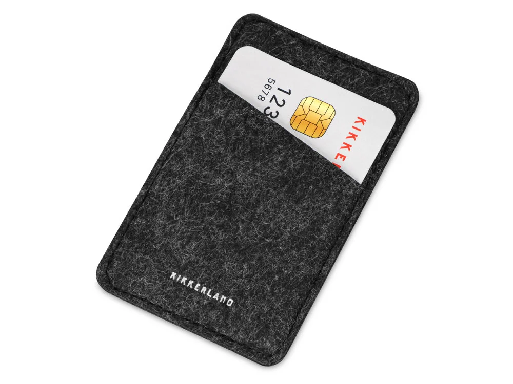 Картхолдер с креплением на телефон Slot темно-серый - фото 2