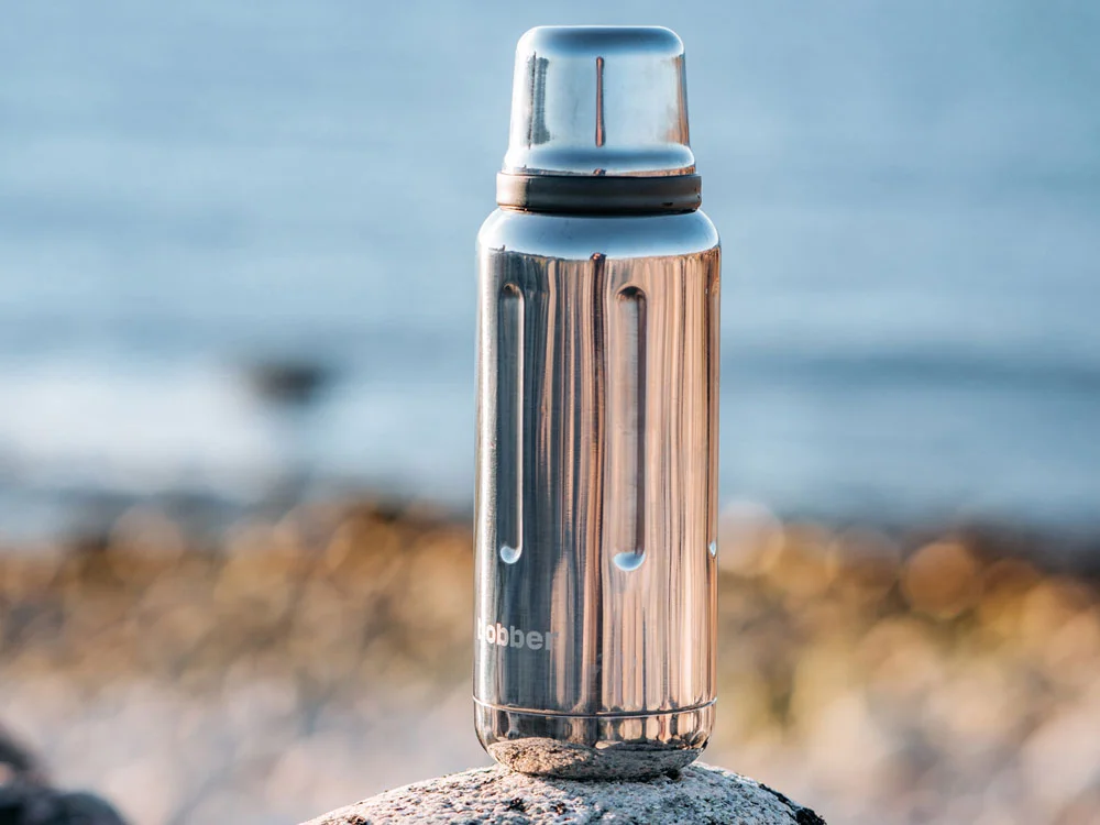Вакуумный термос Flask 1 л серебристый зеркальный 1000 мл - фото 6