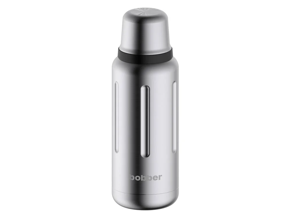 Вакуумный термос Flask 1 л серебристый матовый 1000 мл - фото 2